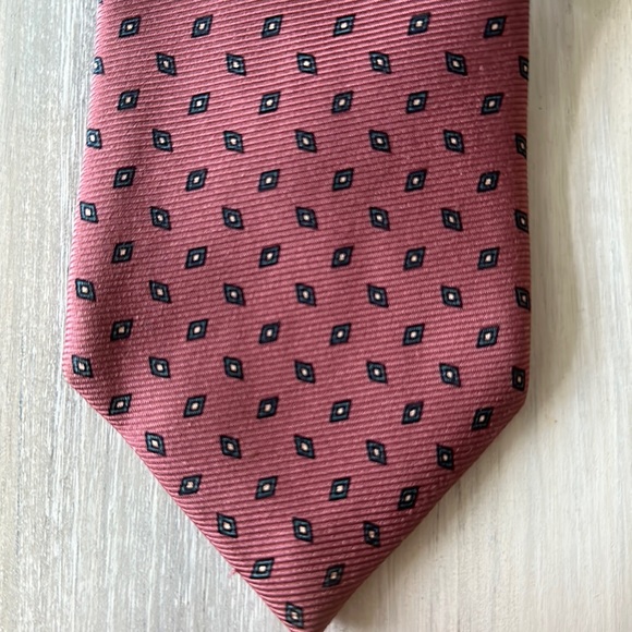 #All Silk English Mark Shake Handmade Tie - Picture 1 of 5